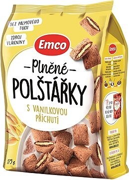 Emco – Plnené vankúšiky s vanilkovou príchuťou, 175 g
