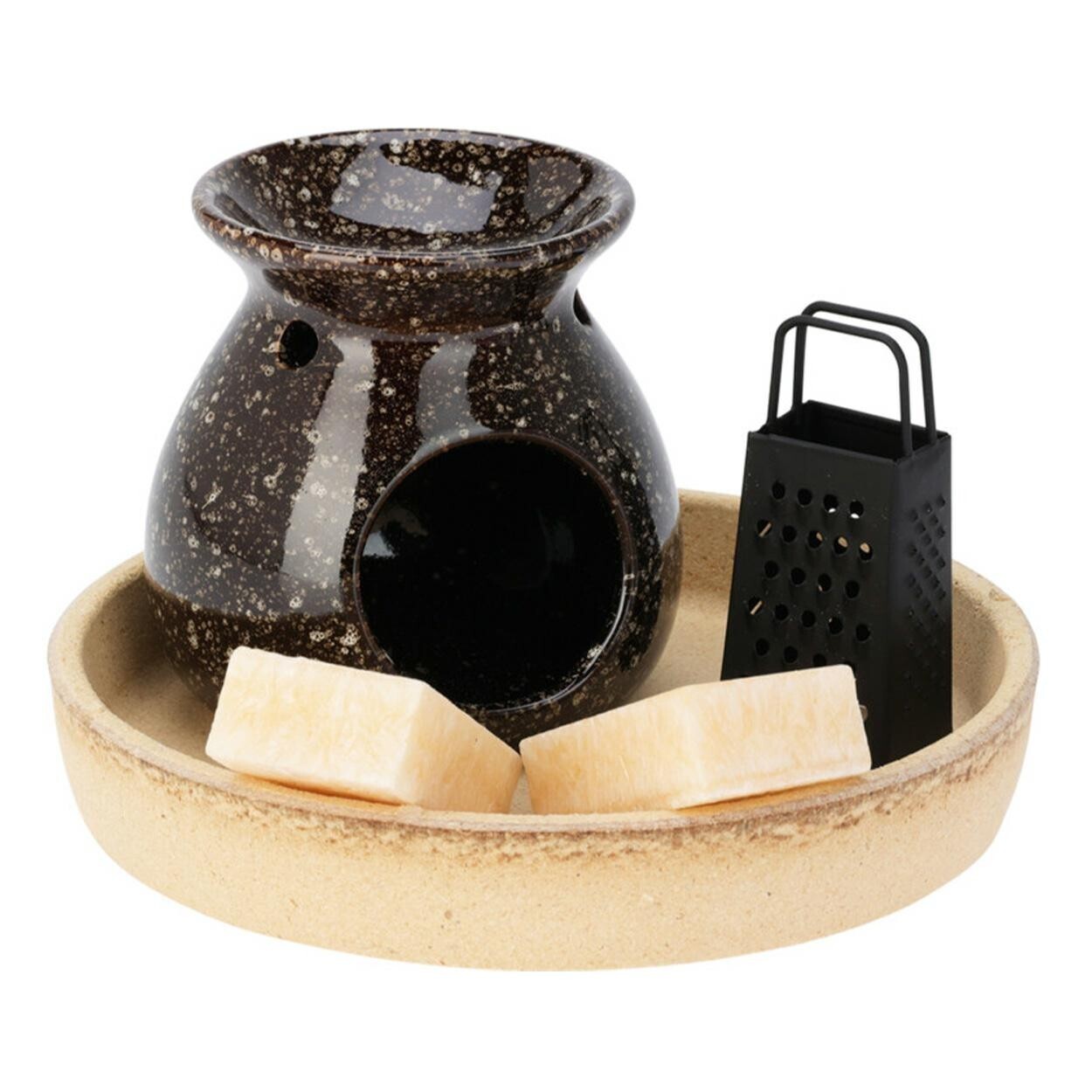 Aroma lampa na vonný vosk LILY hnědá