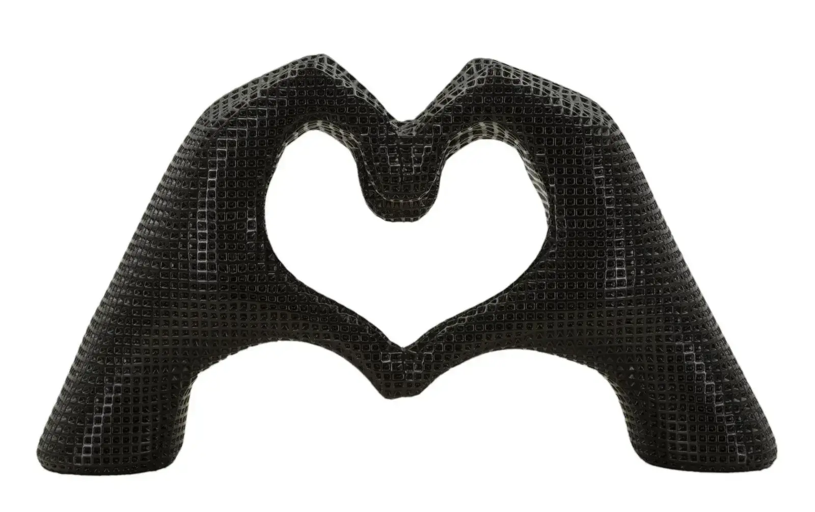 Dekorace Hands Lover 25 cm černá