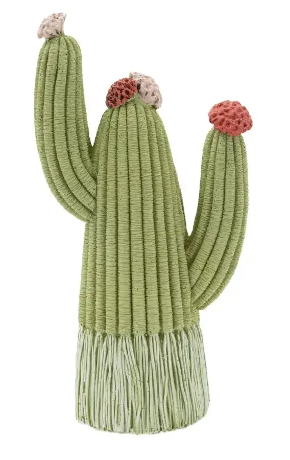 Dekorativní soška Cactus 20,5 cm zelená