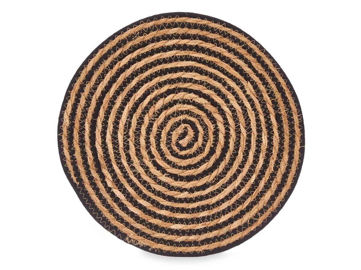 Jutové prostírání JUTYTY 35 cm černé/hnědé