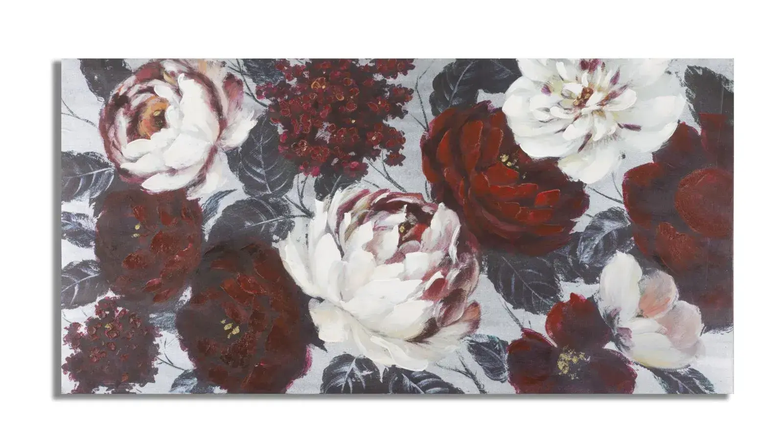 Obraz Flower Darkback 120x60 cm červeno-bílý
