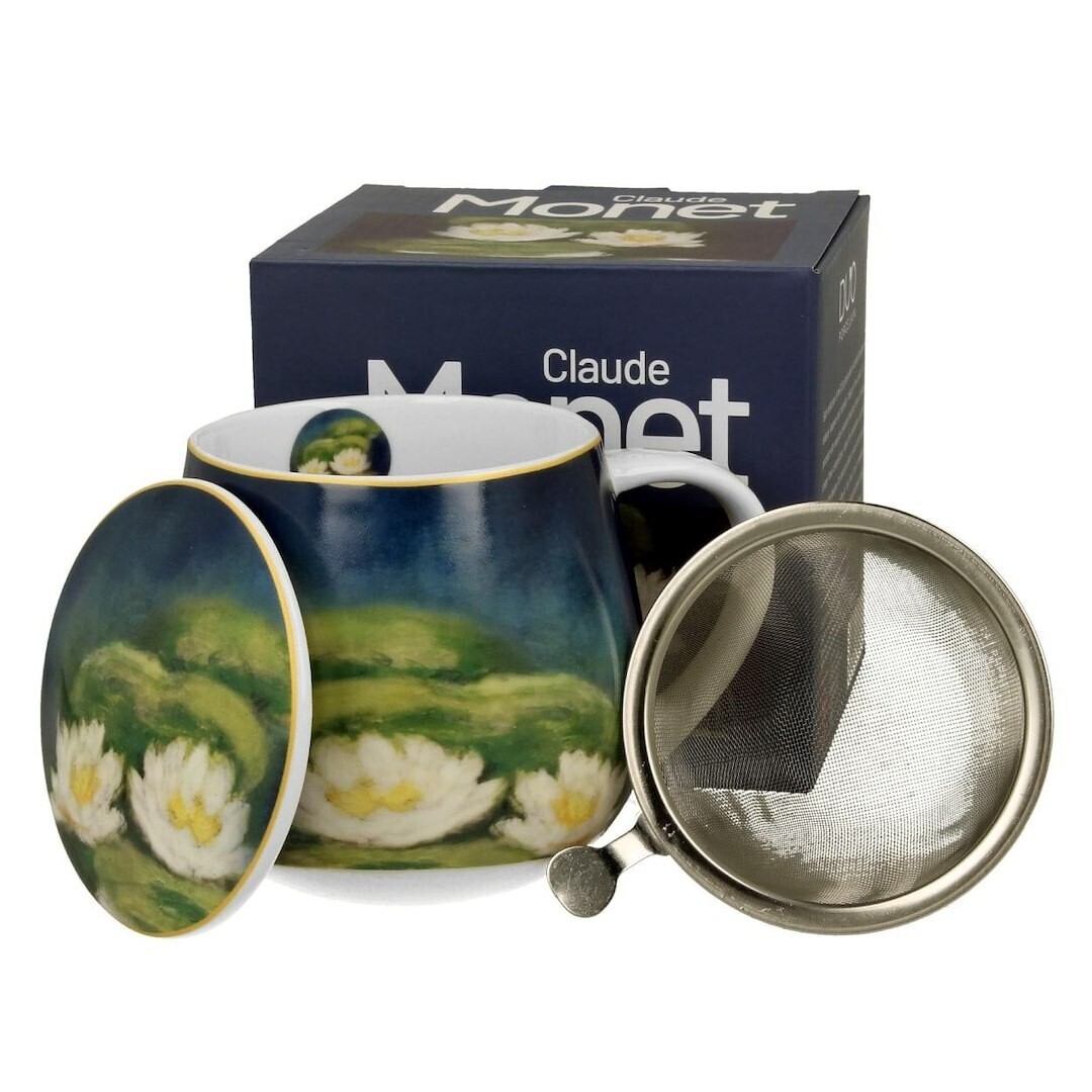 Porcelánový hrnek Monet Nenufars 430 ml se stíkem vícebarevný