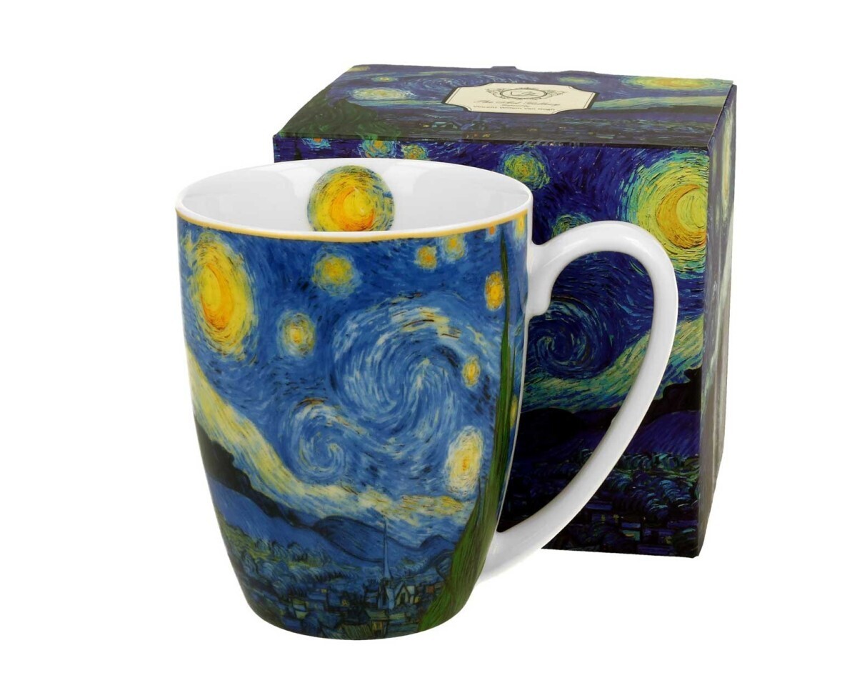 Porcelanový hrnek Van Gogh Starry Night 350 ml vícebarevný