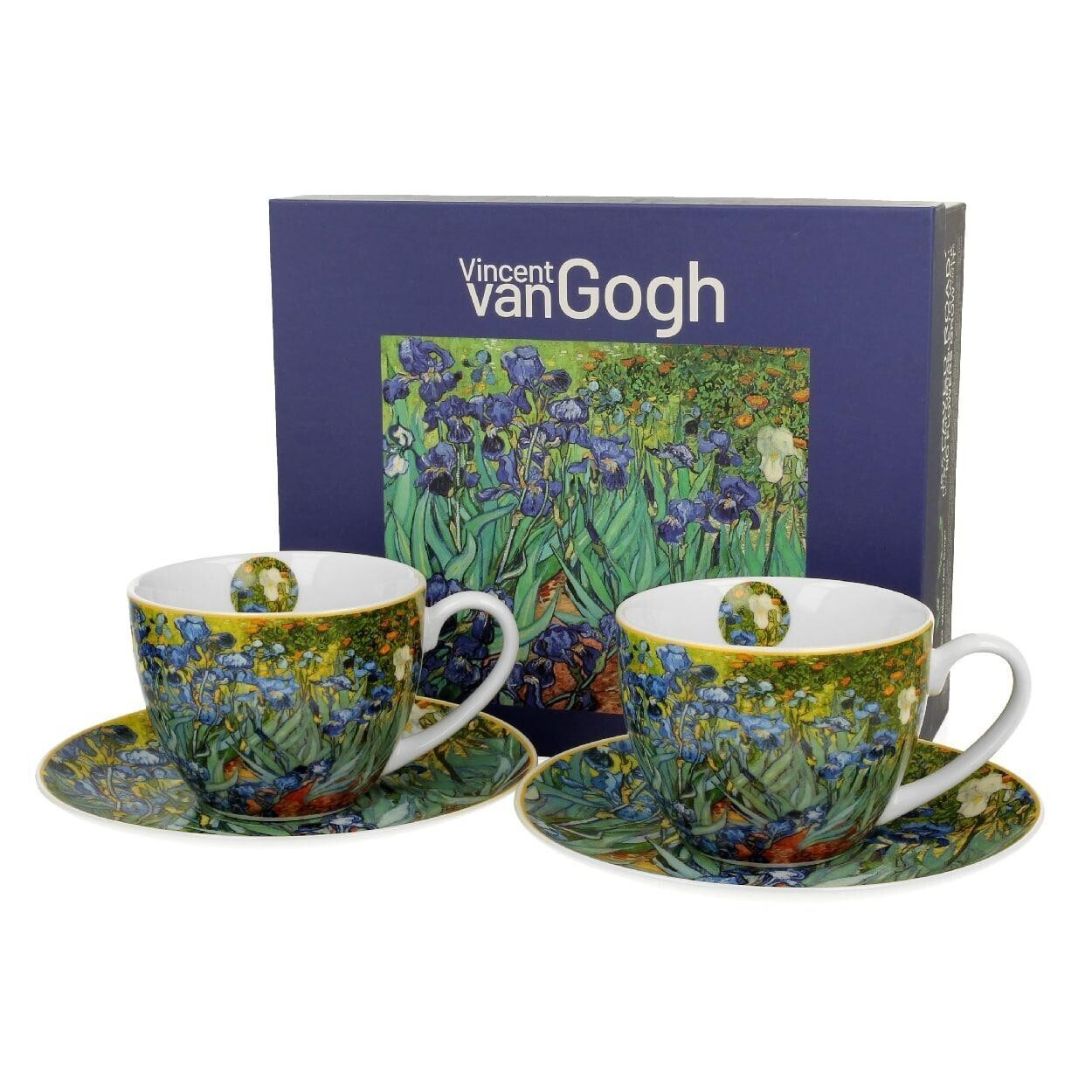 Sada 2 ks porcelánových šálků Van Gogh Irises 250 ml vícebarevná