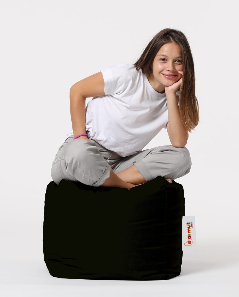 Zahradní sedací vak Square 45x45 cm černý