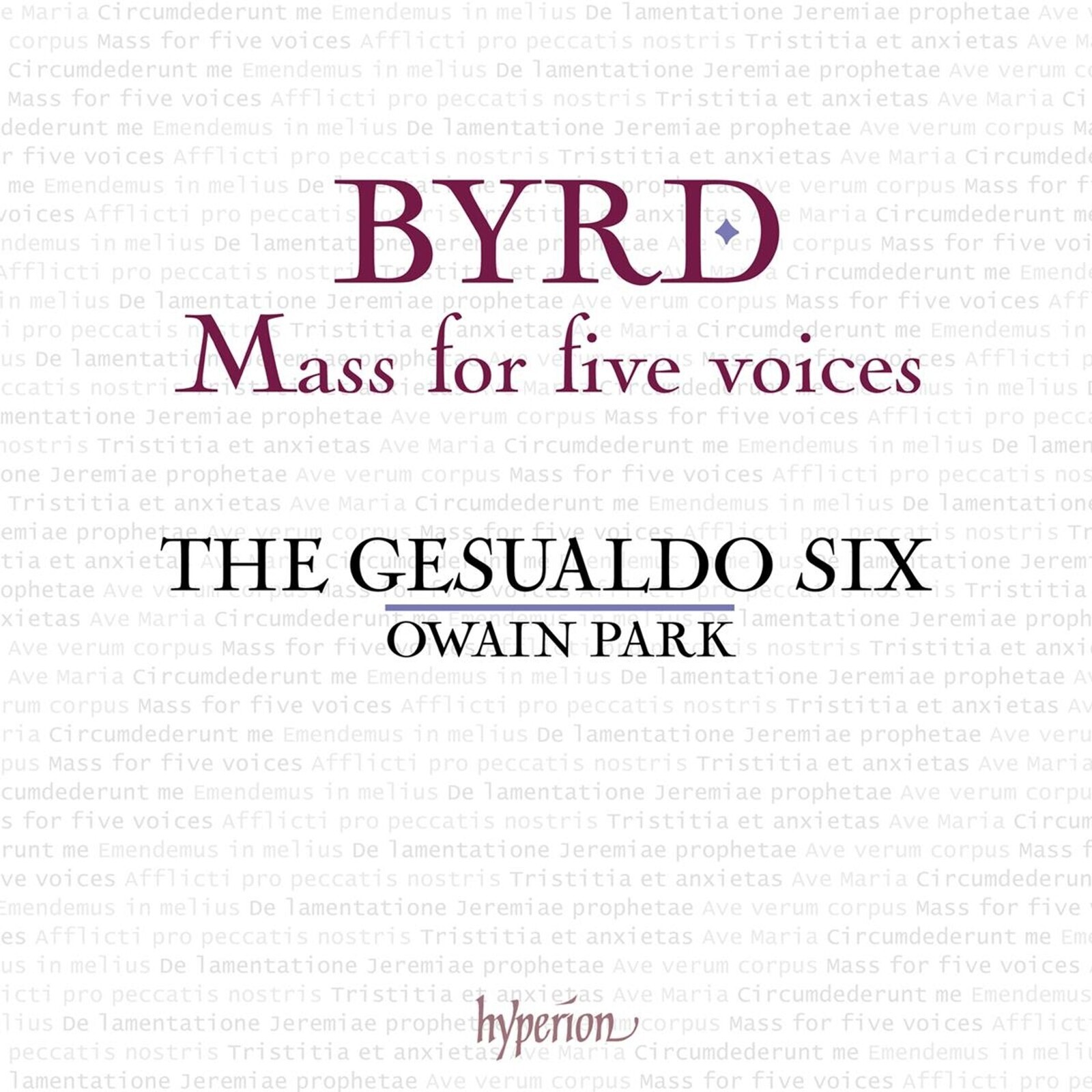The Gesualdo Six, BYRD: MASS FOR FIVE VOICES, CD
