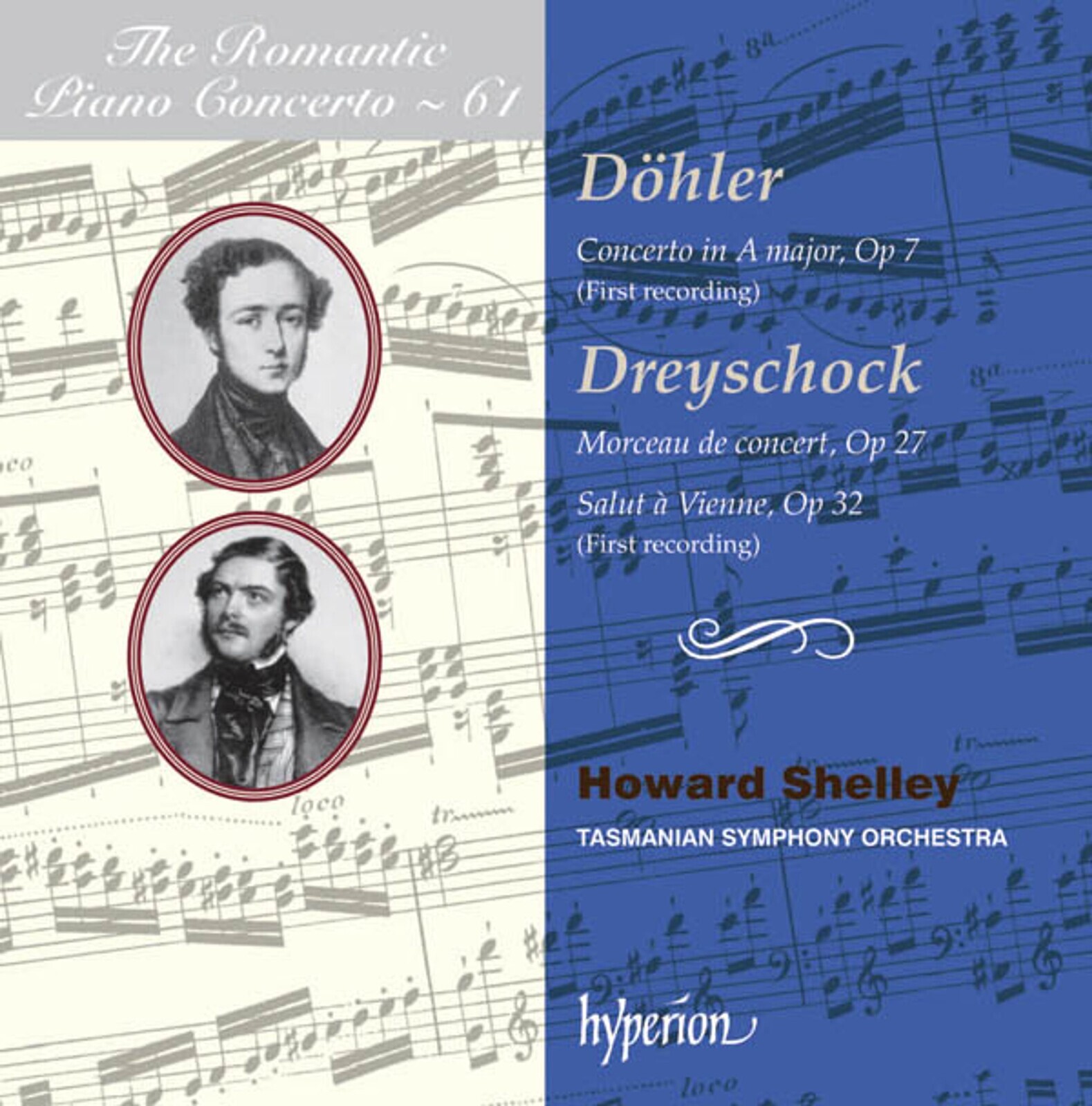 Howard Shelley, DOHLER & DREYSCHOCK: PIANO CONCERTOS, CD