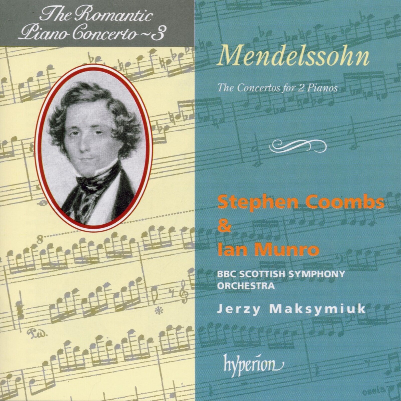 Stephen Coombs, MENDELSSOHN: CONCERTOS FOR 2 PIANOS (HYPERION ROMA, CD