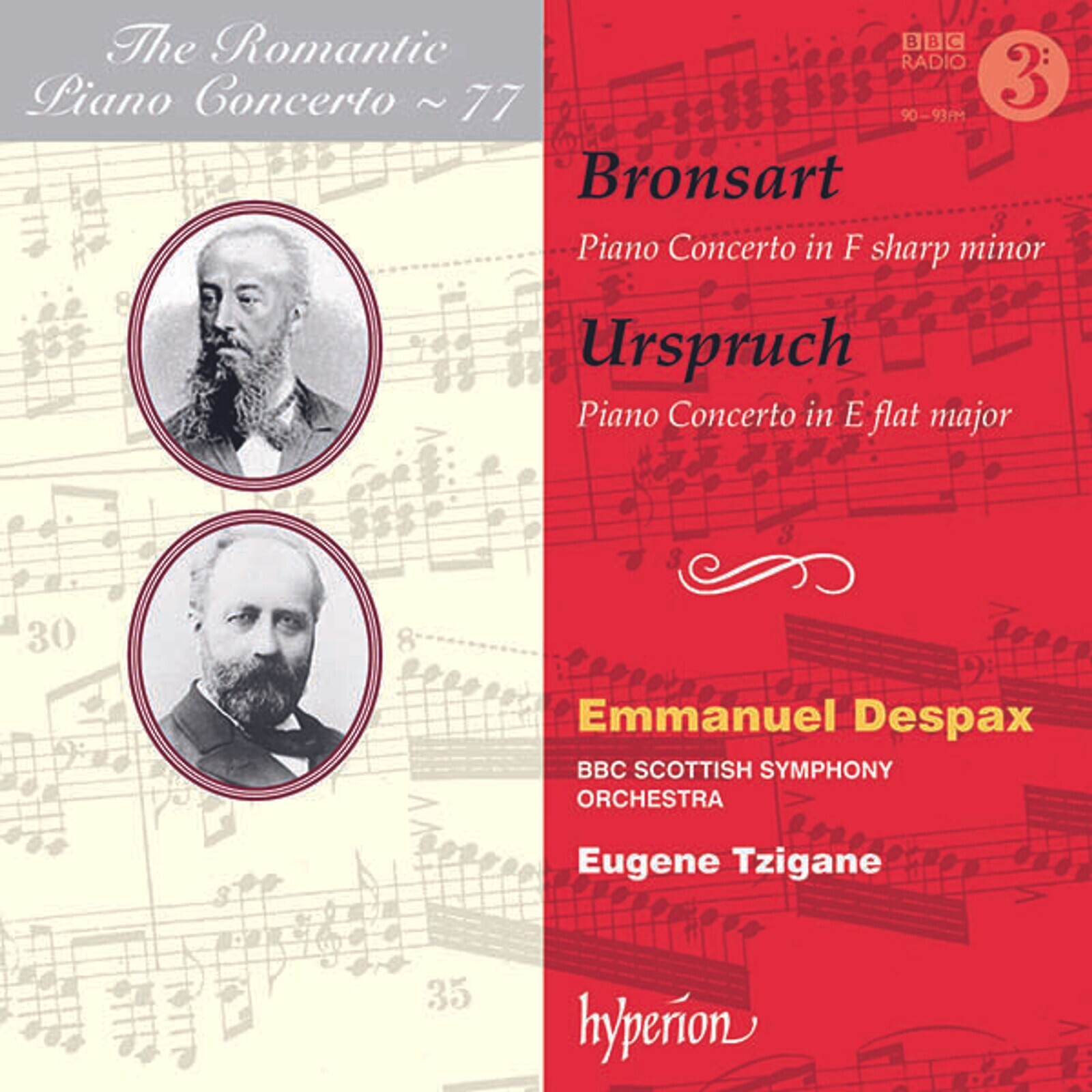 Emmanuel Despax, BRONSART & URSPRUCH: PIANO CONCERTOS (HYPERION ROM, CD