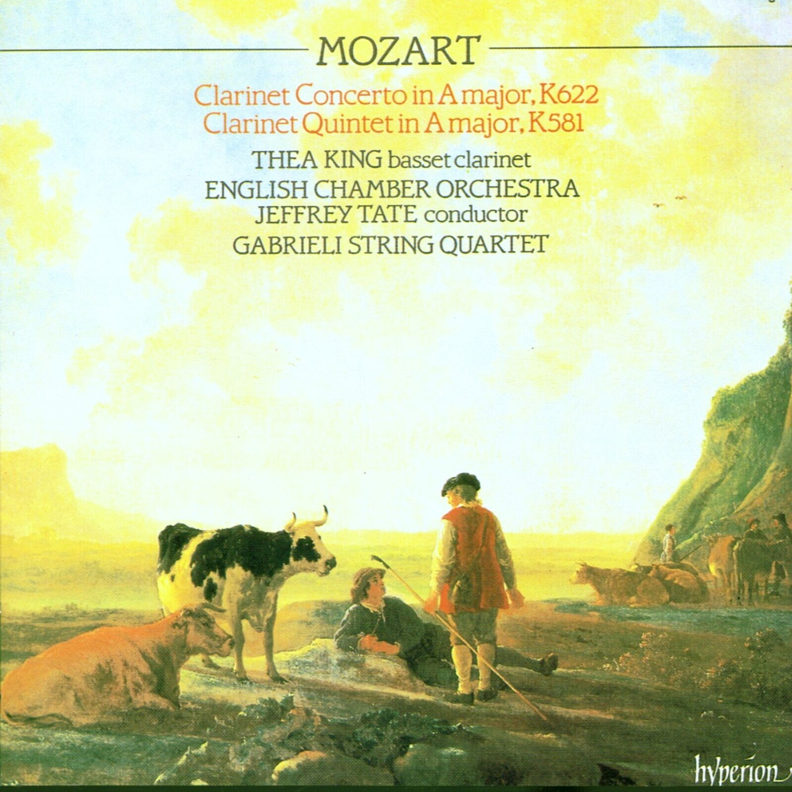 Thea King, MOZART: CLARINET CONCERTO, K. 622 & CLARINET QUINT, CD