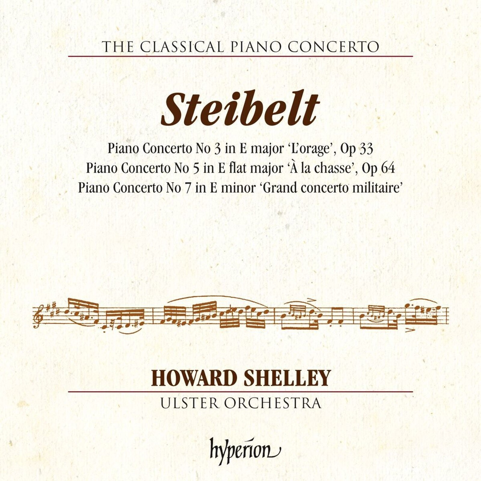 Howard Shelley, STEIBELT: PIANO CONCERTOS NOS. 3, 5 & 7 HYPERION C, CD