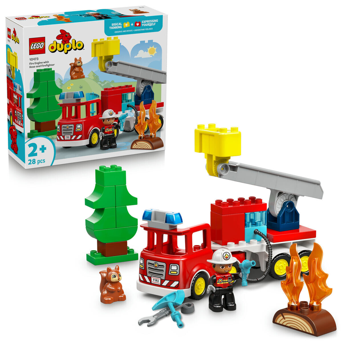 LEGO® DUPLO® 10473 Hasičské auto s hadicou a hasičom