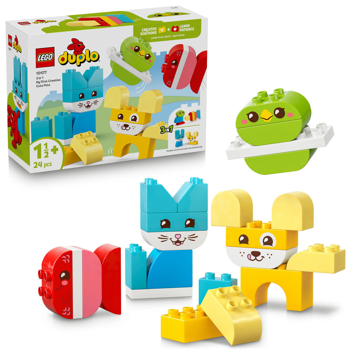 LEGO® DUPLO® 10477 Roztomilí kreatívni miláčikovia 3 v 1