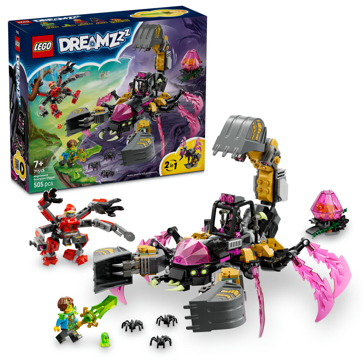 LEGO® DREAMZzz™ 71513 Škorpiónové rýpadlo z nočných mor