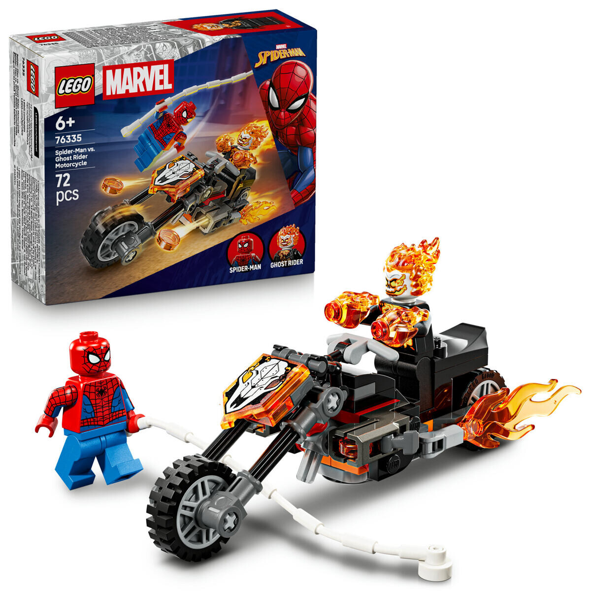 LEGO® | Marvel 76335 Spider-Man vs. Ghost Rider na motorke