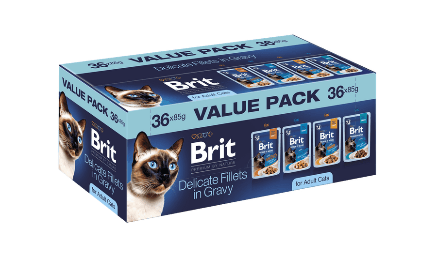 Brit Premium Cat Pouches Value Pack Adult - 36x100g