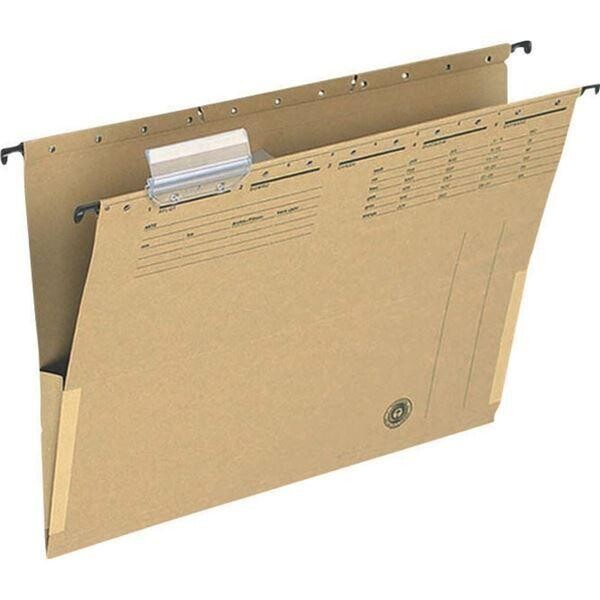 Závesné dosky A4 s bočnicou hnedé 25ks / predaj po balení