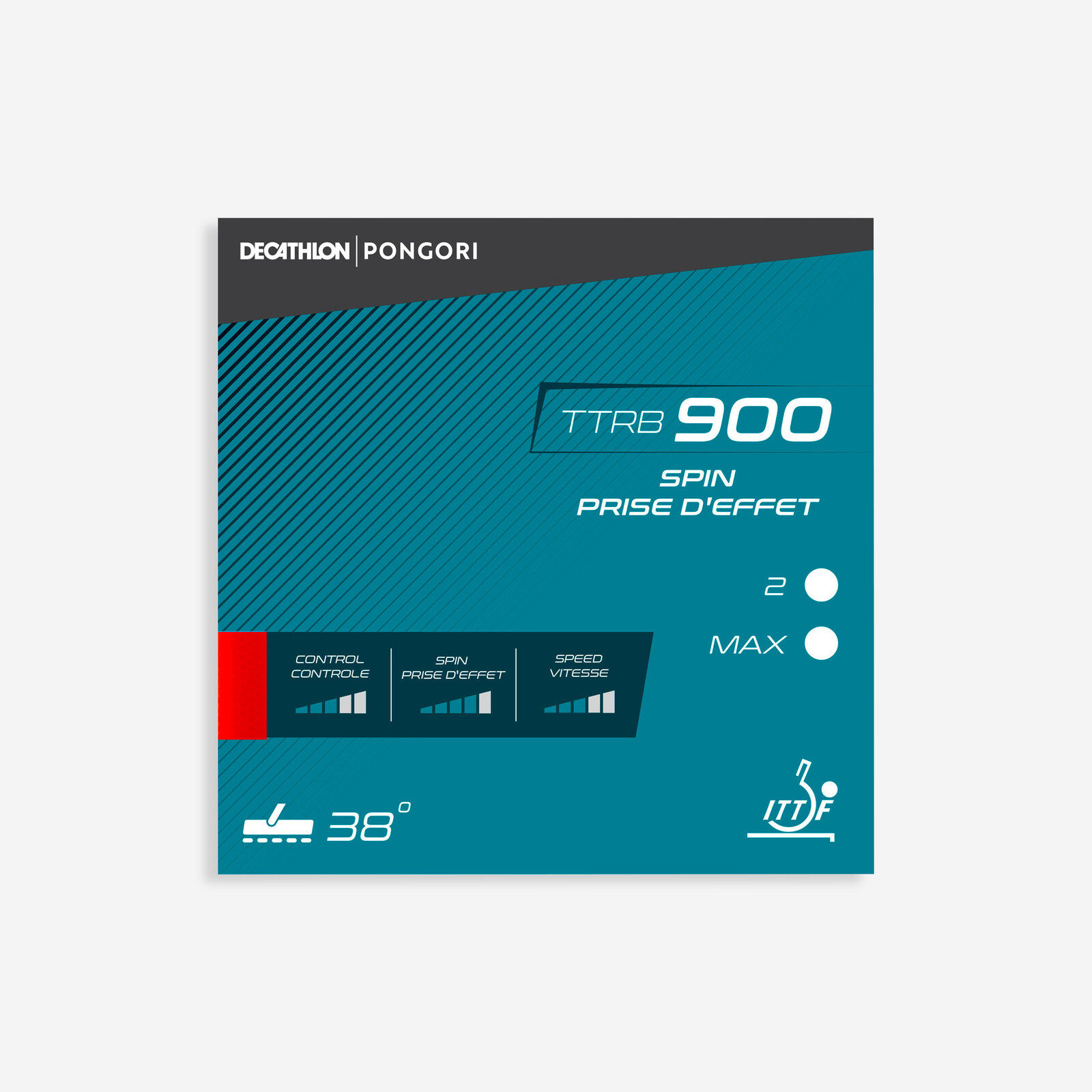 Poťah na stolnotenisovú pálku TTRB 900 Spin