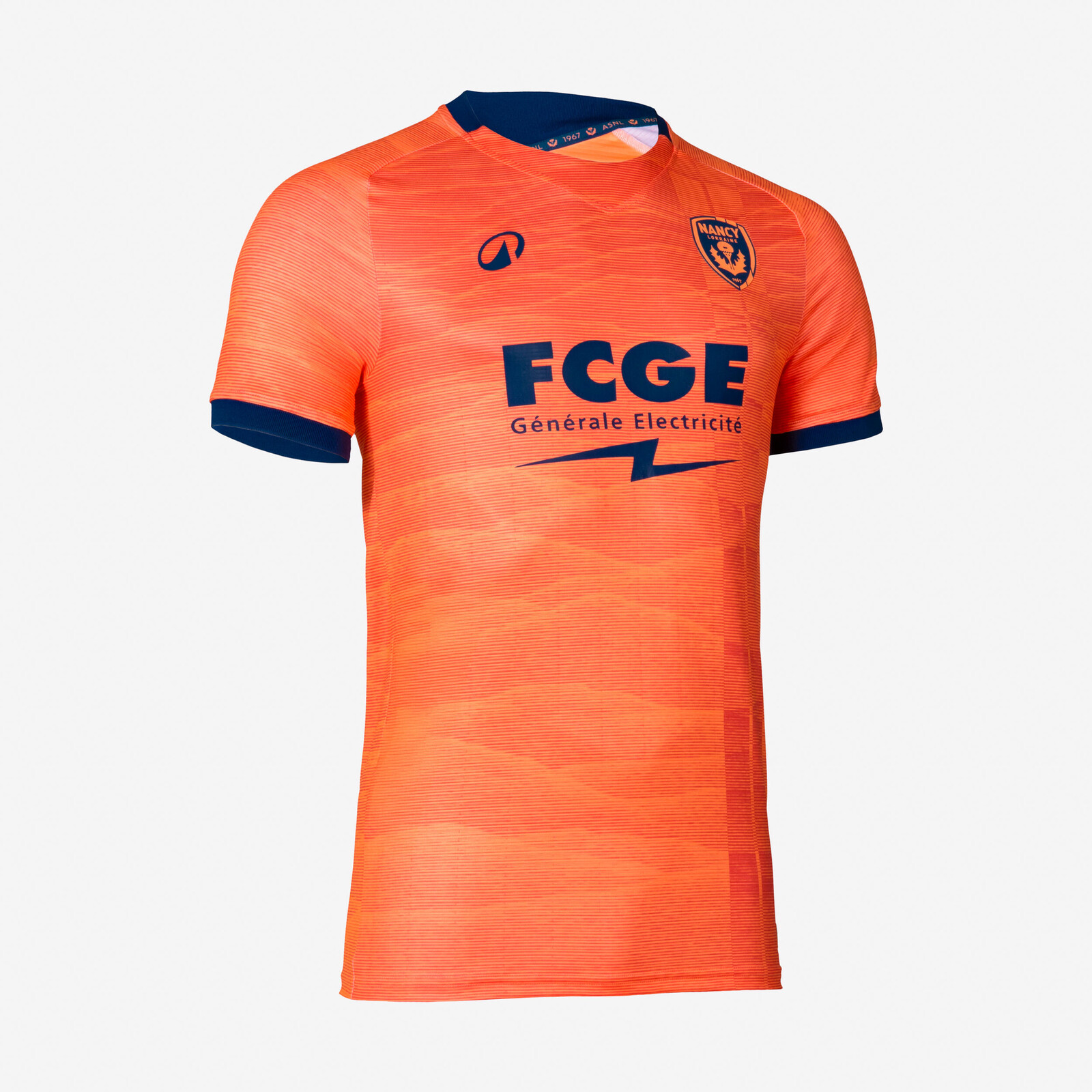 Detský oficiálny hosťovský dres AS Nancy Lorraine 25/26 oranžovo-modrý