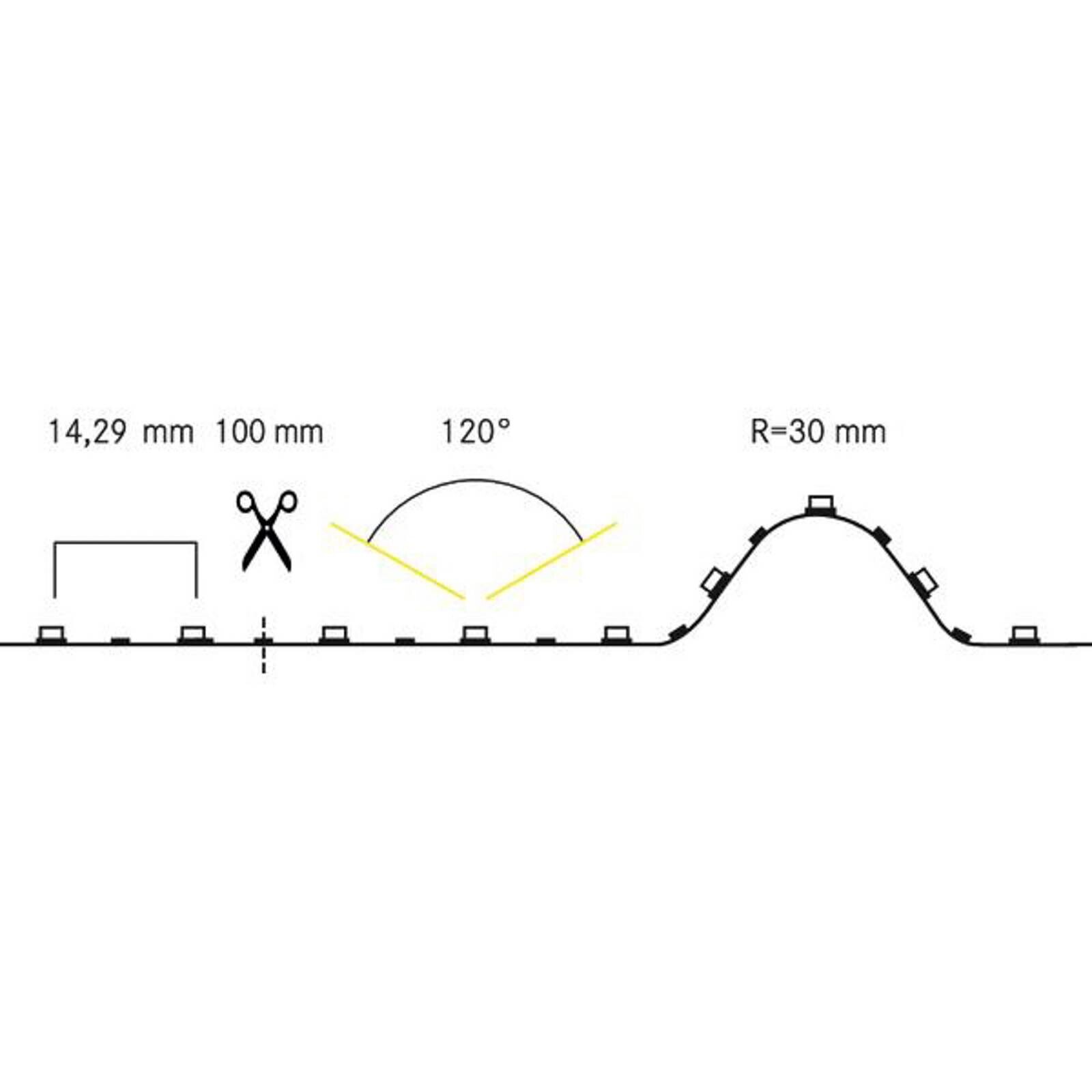 BRUMBERG QualityFlex LED-pásky 5m 24W 2 700K