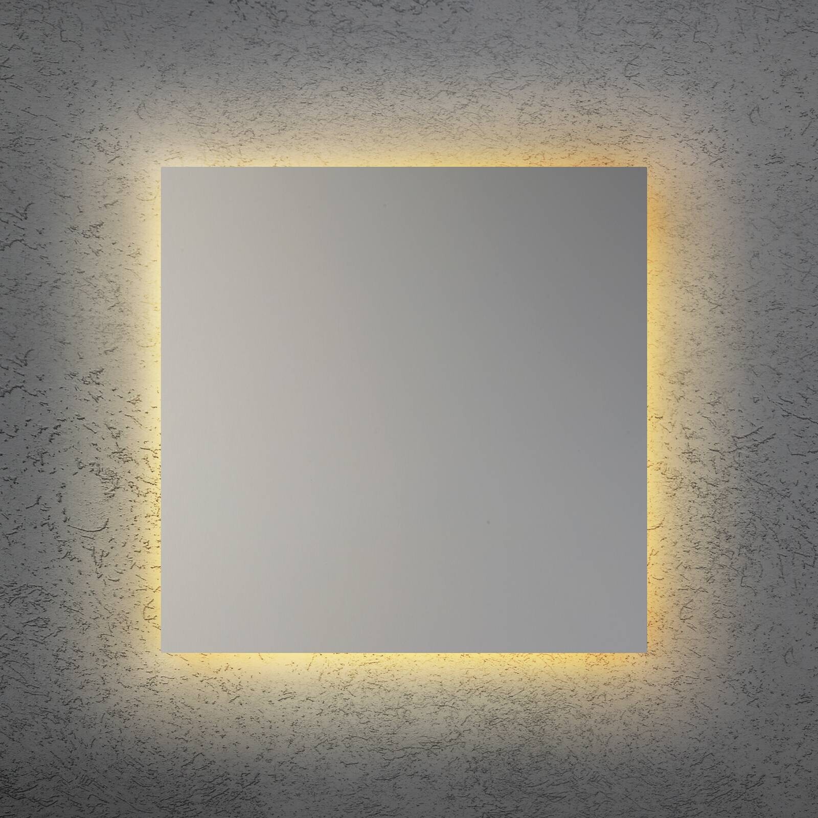 LED nástenné svetlo BLADE Q, matná strieborná, 44 x 44 cm, kovové stmievateľné