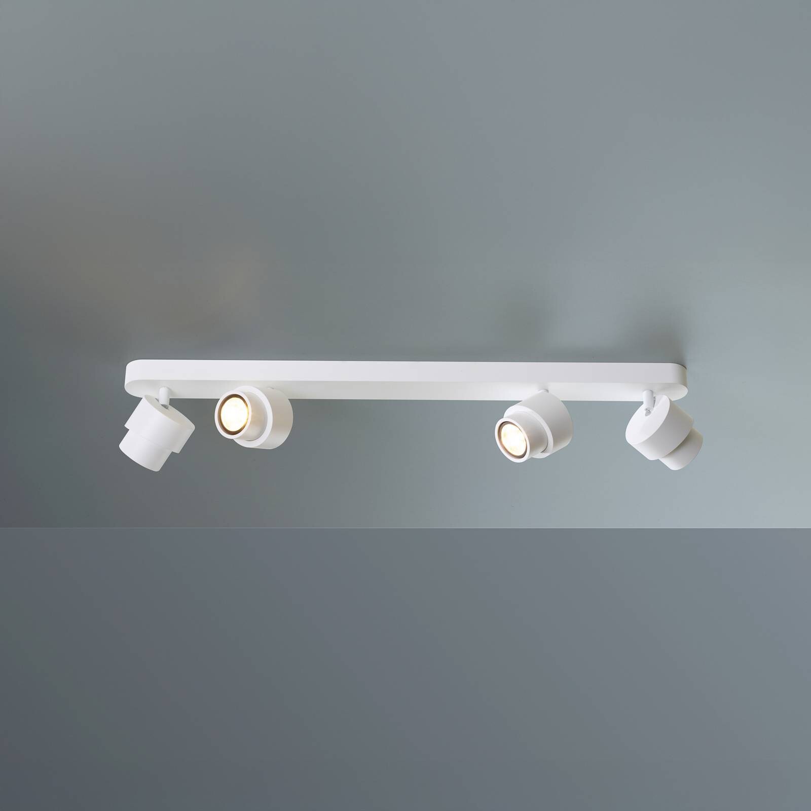 LED bodové svetlá BRUSH, biely, 70 cm, 4-pl. kovový, stmievateľné, 2 700 K