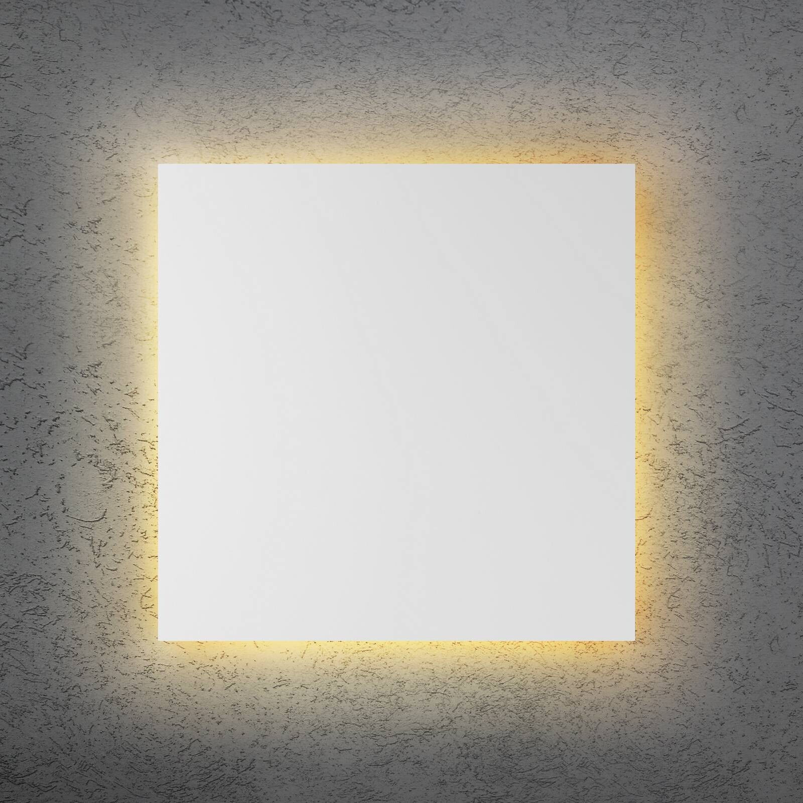 LED nástenné svetlo BLADE Q, biele, 44 x 44 cm, kov, stmievateľné