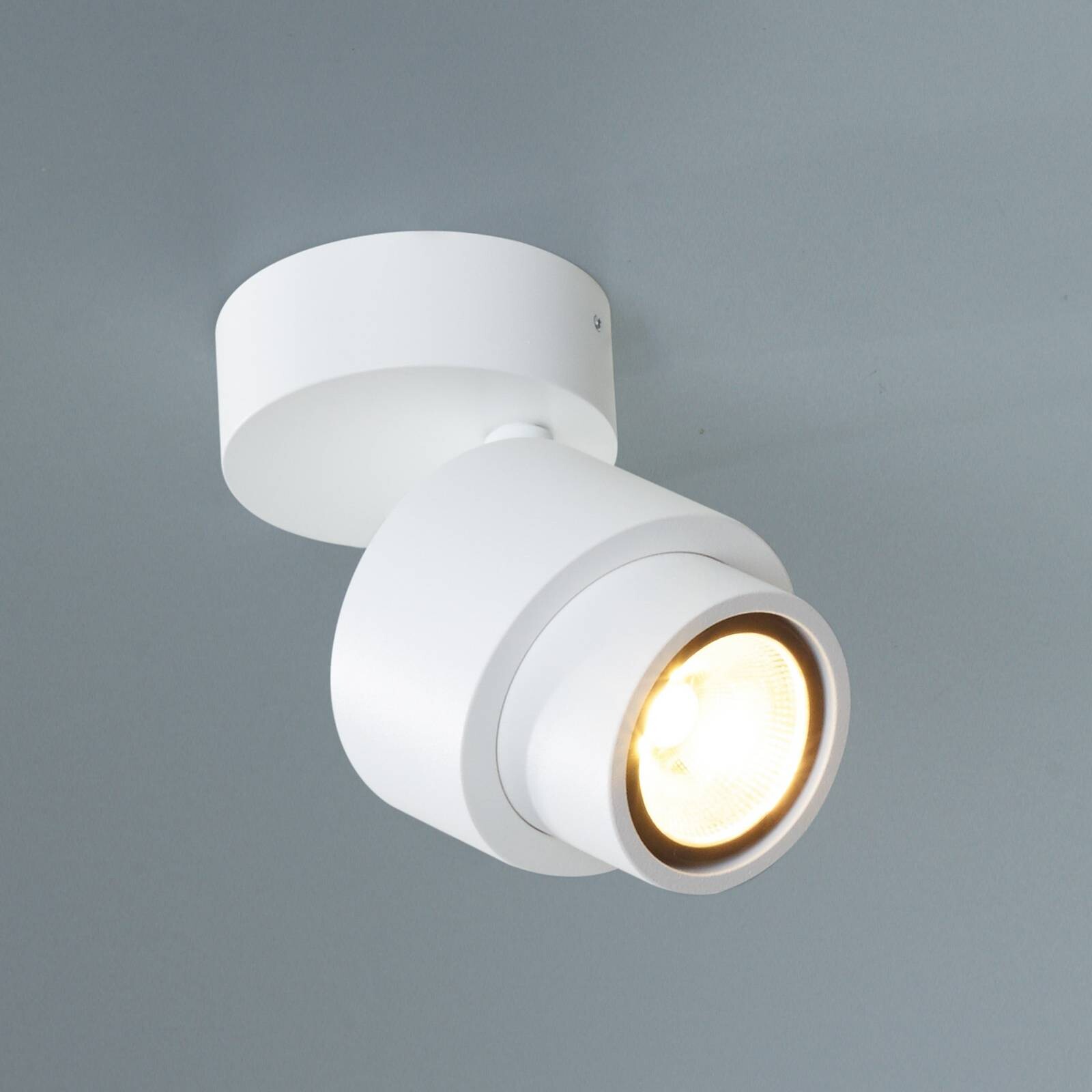 LED bodové svetlá BRUSH, biely, Ø 7 cm, kov, stmievateľné, 2 700 K