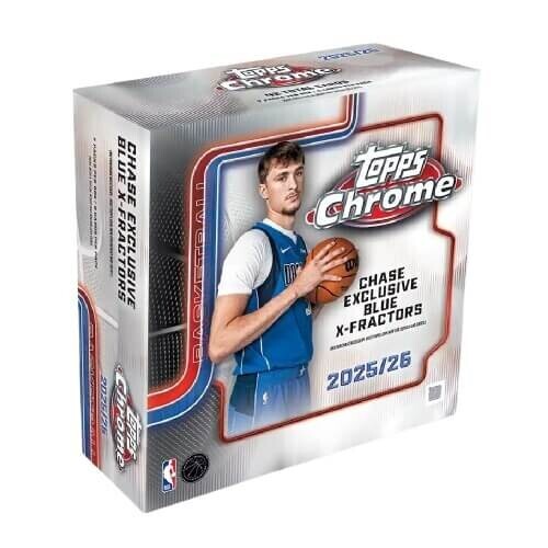 Panini 2025-2026 NBA karty Topps Chrome Basketball Mega Box