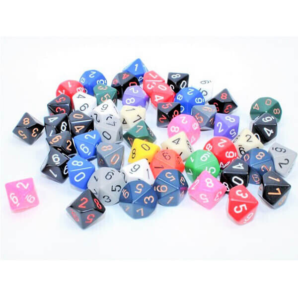 Chessex Percentová kocka D10 Loose Opaque Polyhedral Dice (29410) - 1 ks