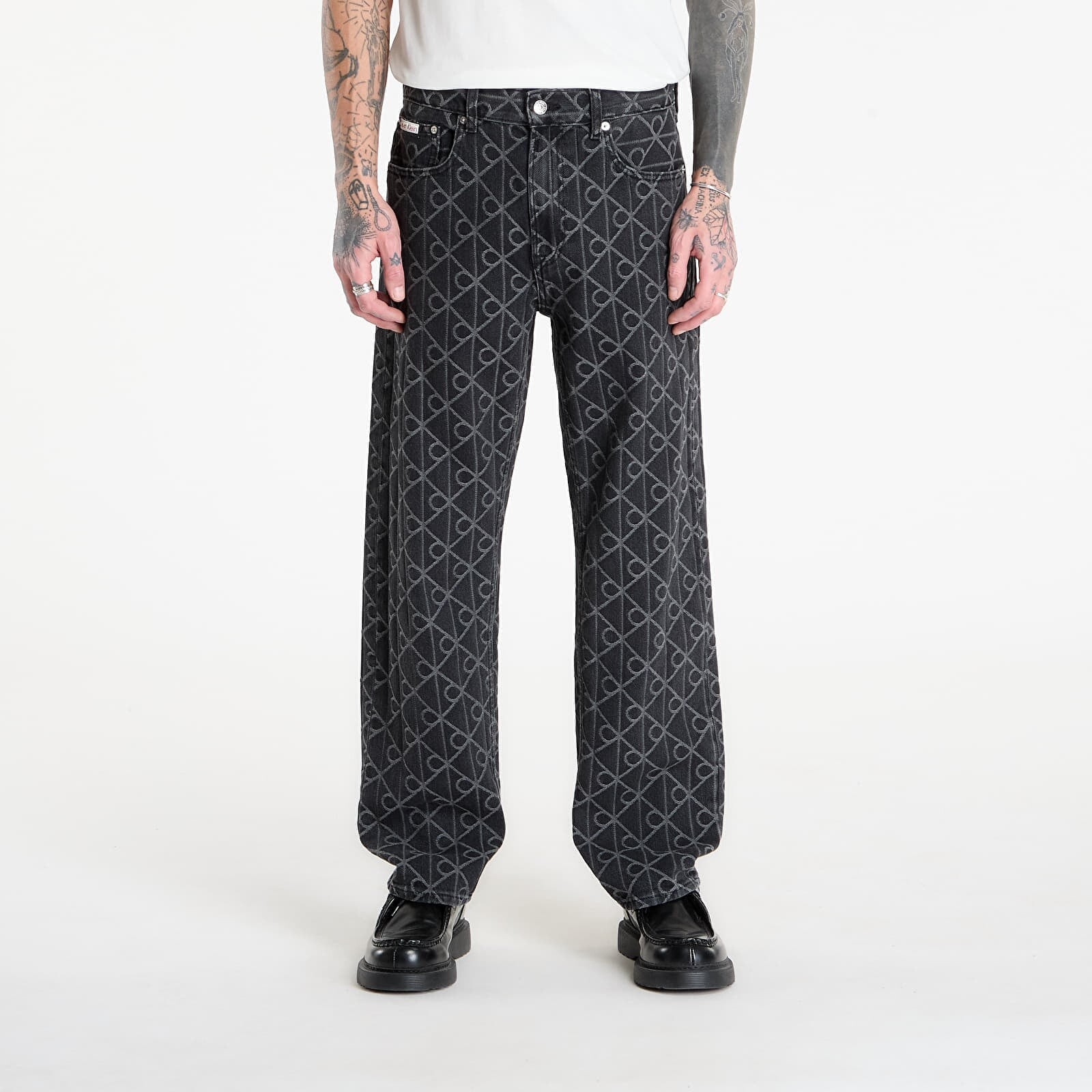 Džínsy Calvin Klein Jeans 90S Straight Jeans Black W31/L32