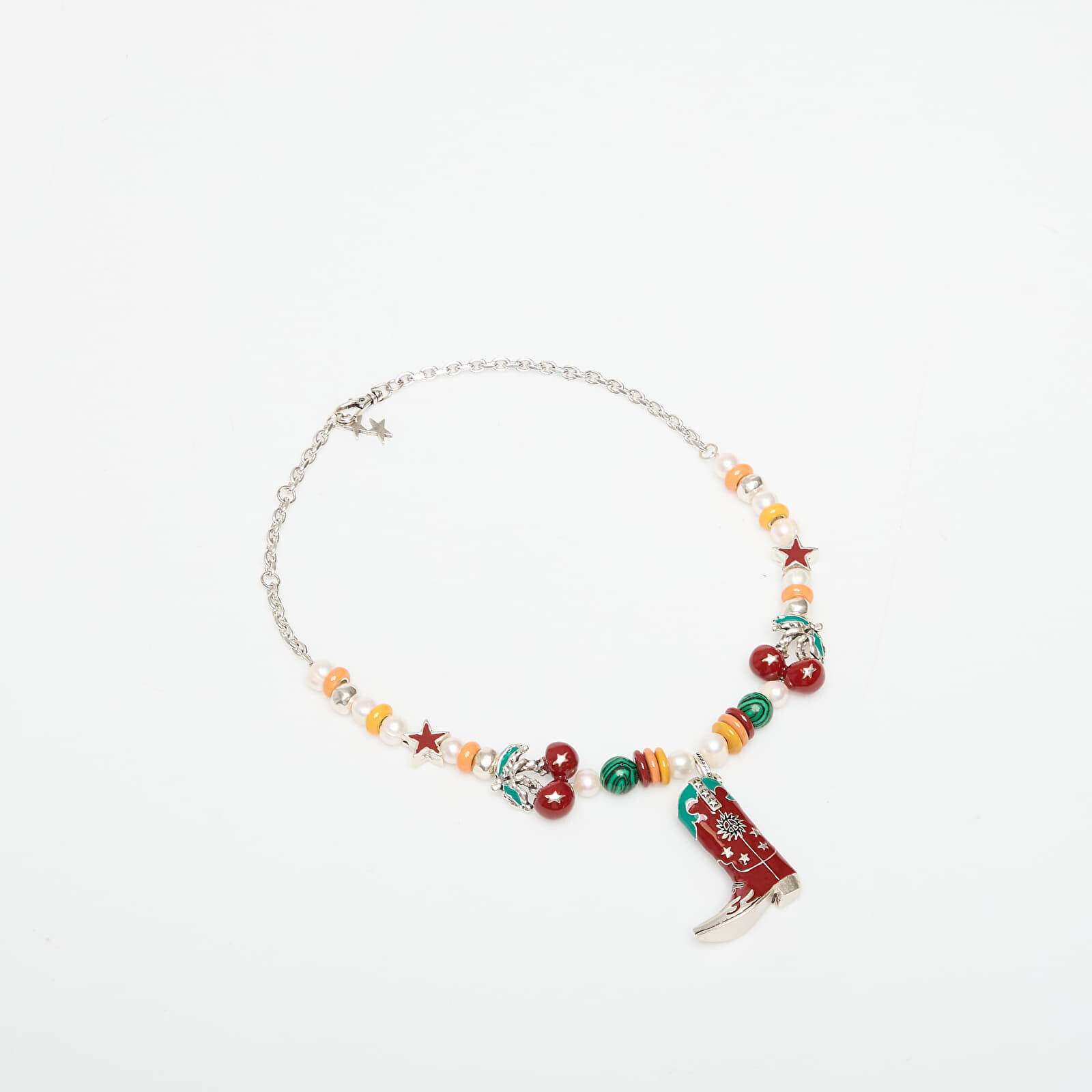 TwoJeys Summer Boot Necklace Silver Universal