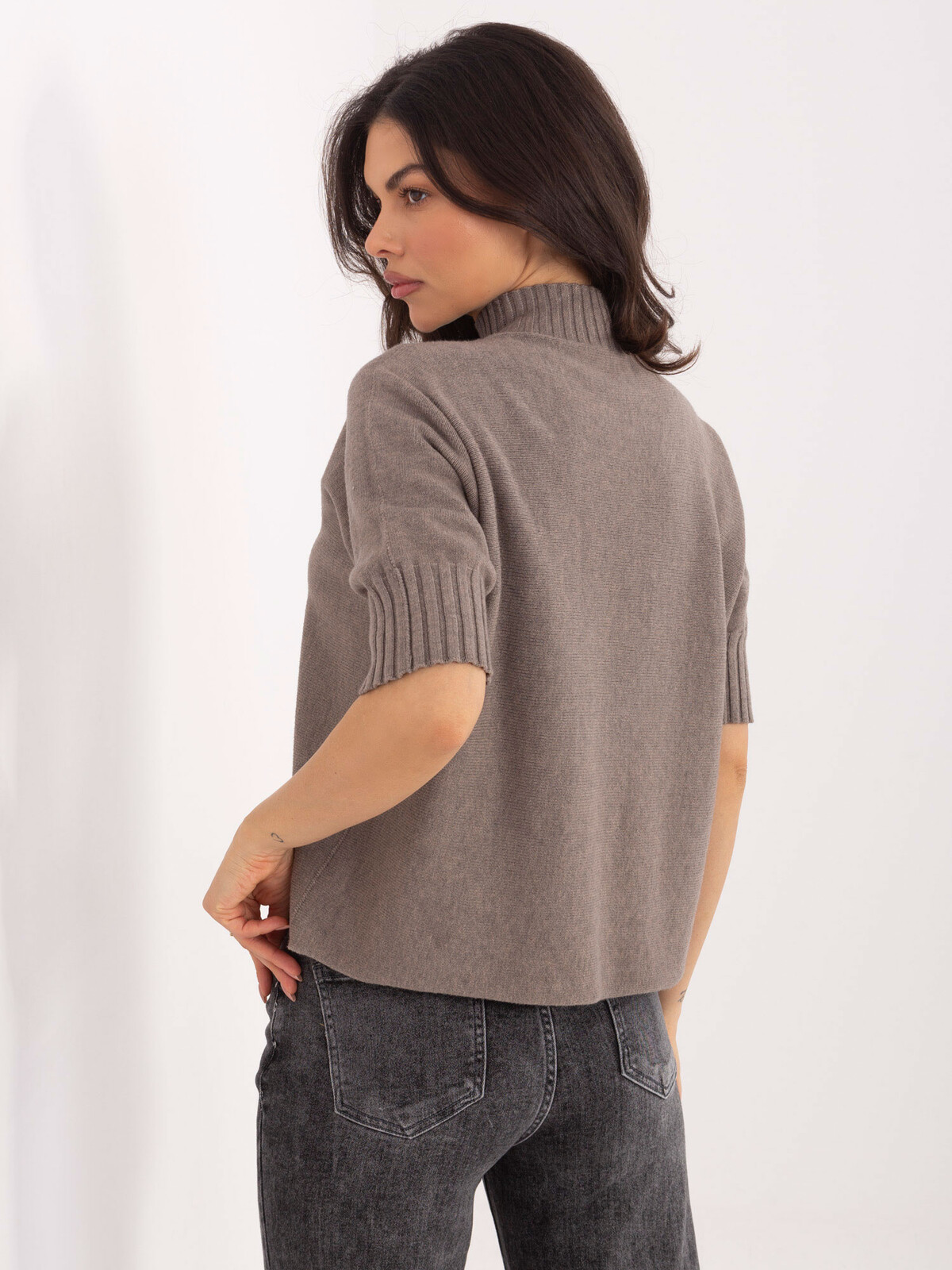 Dámsky svetrový top s krátkym rukávom