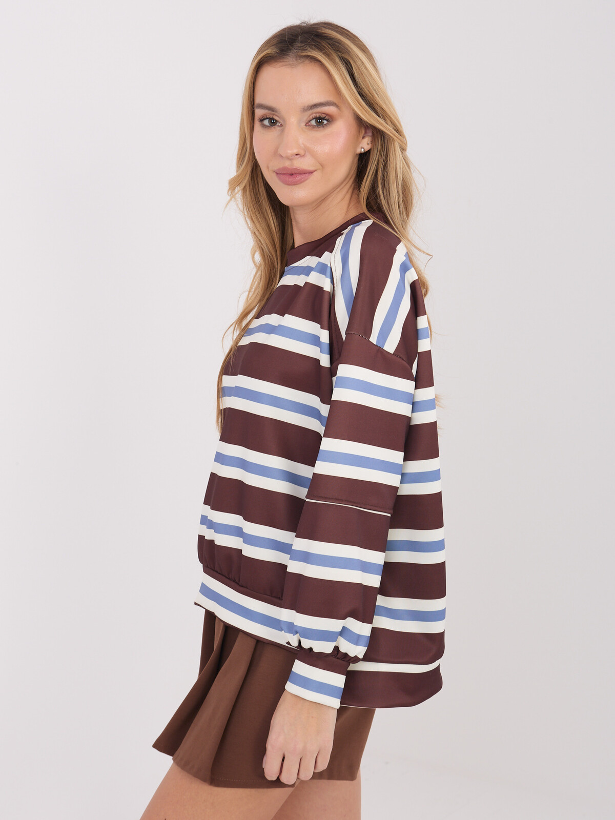 Dámska pruhovaná mikina