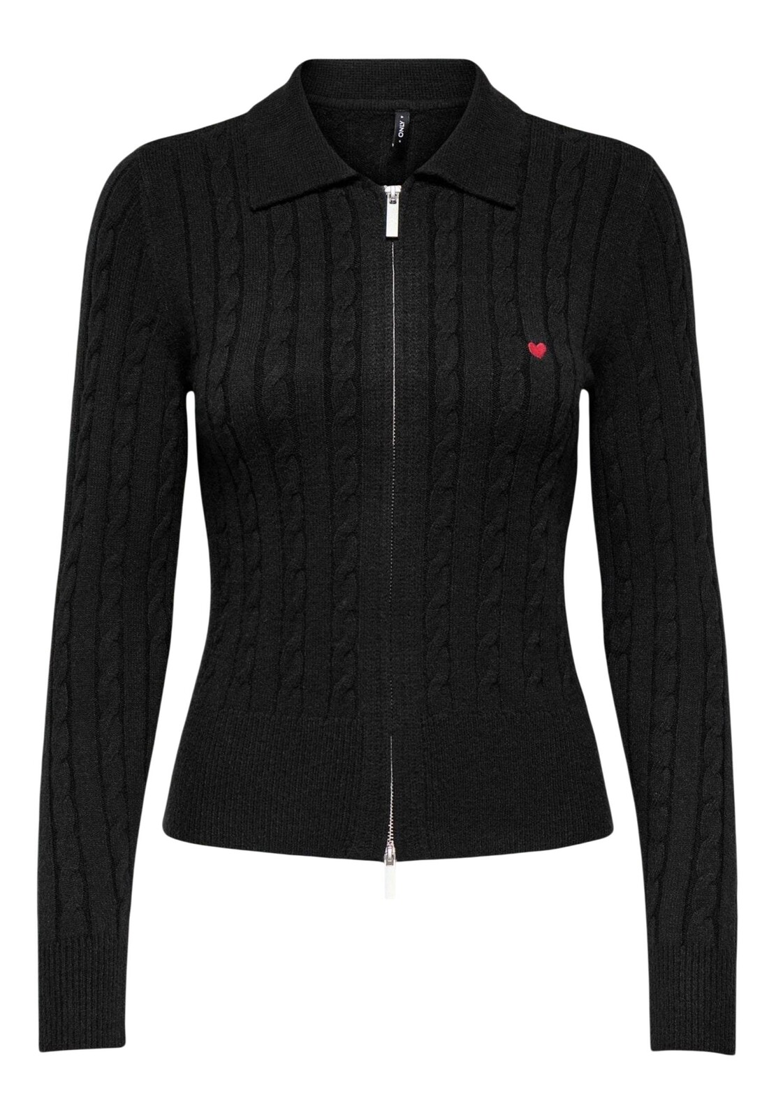 Čierny kardigan Only s dlhým rukávom