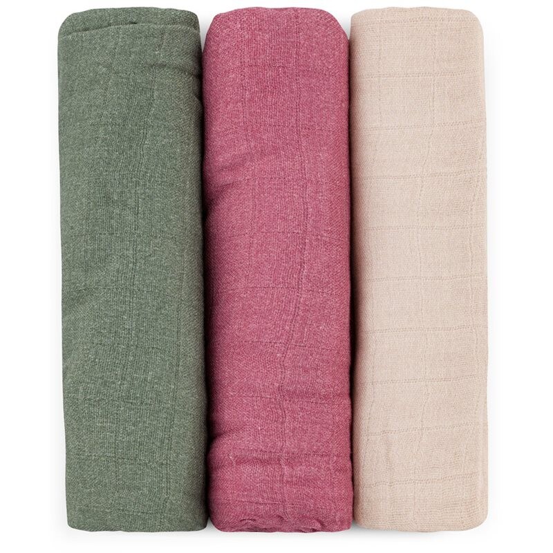 Petite&Mars Moussy látkové plienky Botanic Tones 68 x 68 cm 3 ks