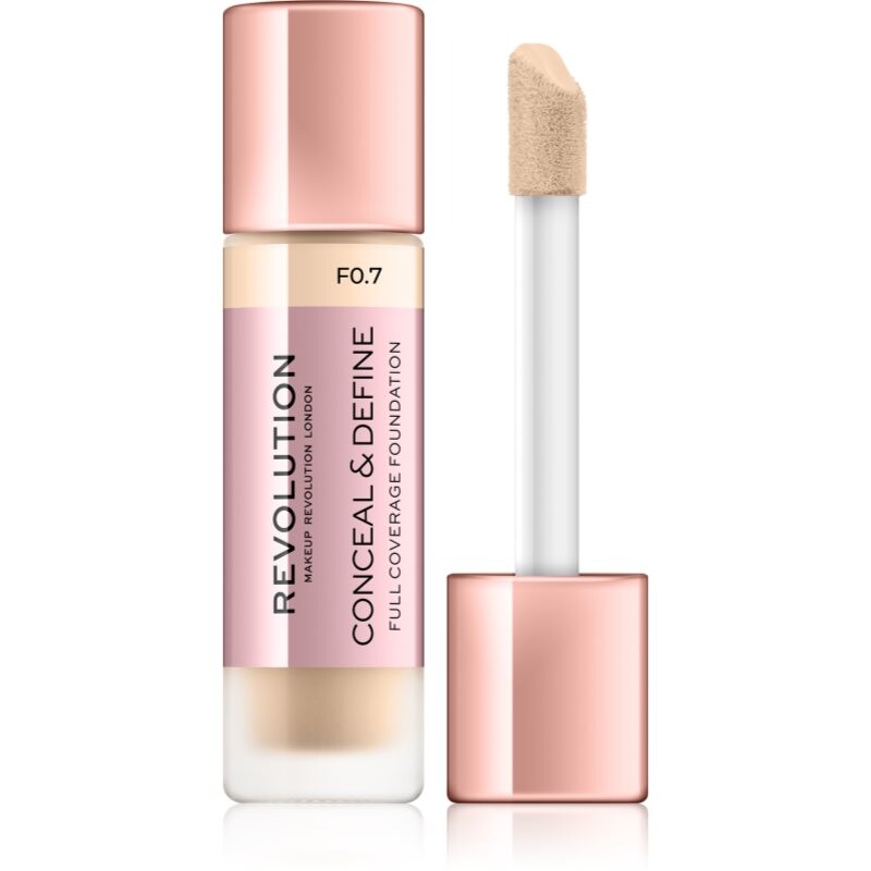 Makeup Revolution Conceal & Define krycí make-up odtieň F0.7 23 ml