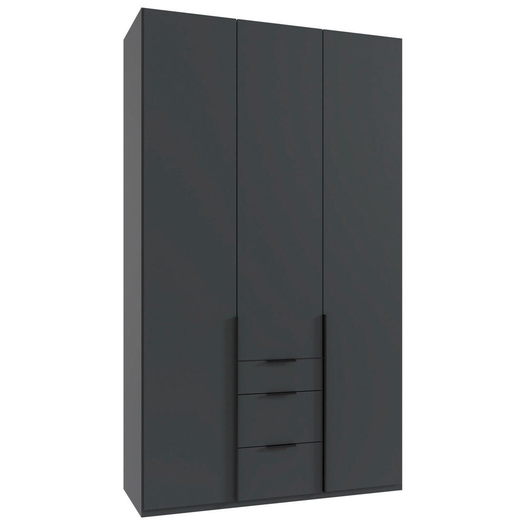 MID.YOU SKRIŇA S OTOČNÝMI DVERAMI, grafitová, 135/236/58 cm