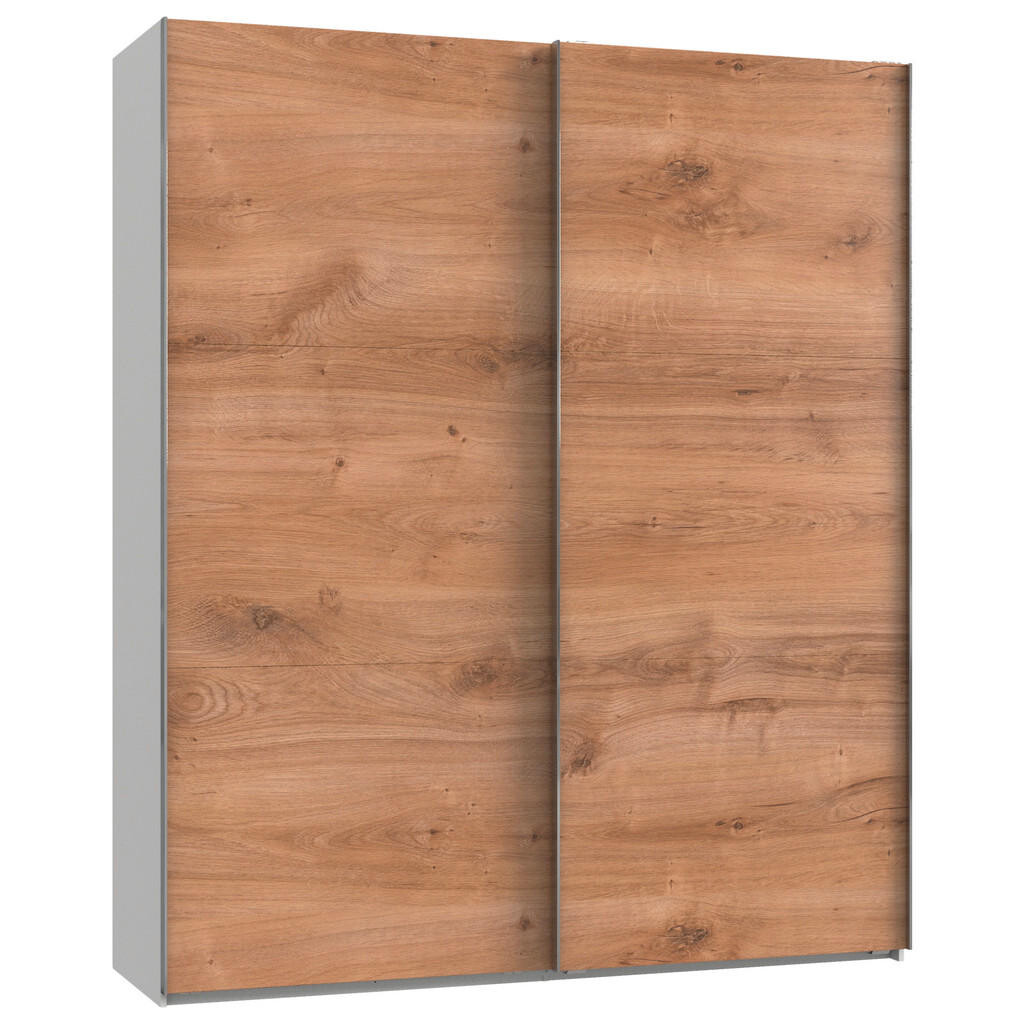 MID.YOU ŠAT. SKRIŇA S POSUV. DVERAMI, biela, farba duba, 200/236/65 cm