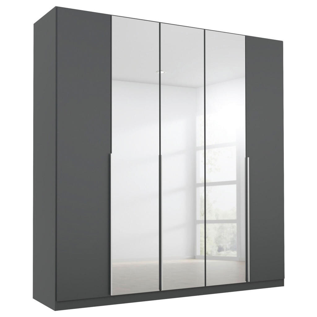 Rauch Möbel SKRIŇA S OTOČNÝMI DVERAMI, sivá, strieborná, 226/229/54 cm