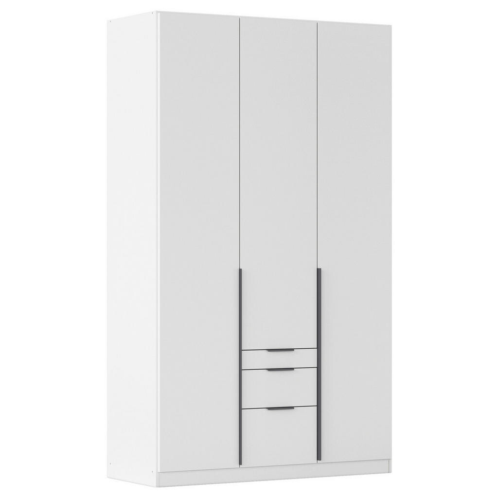 Rauch Möbel SKRIŇA S OTOČNÝMI DVERAMI, biela, tmavosivá, 136/229/54 cm