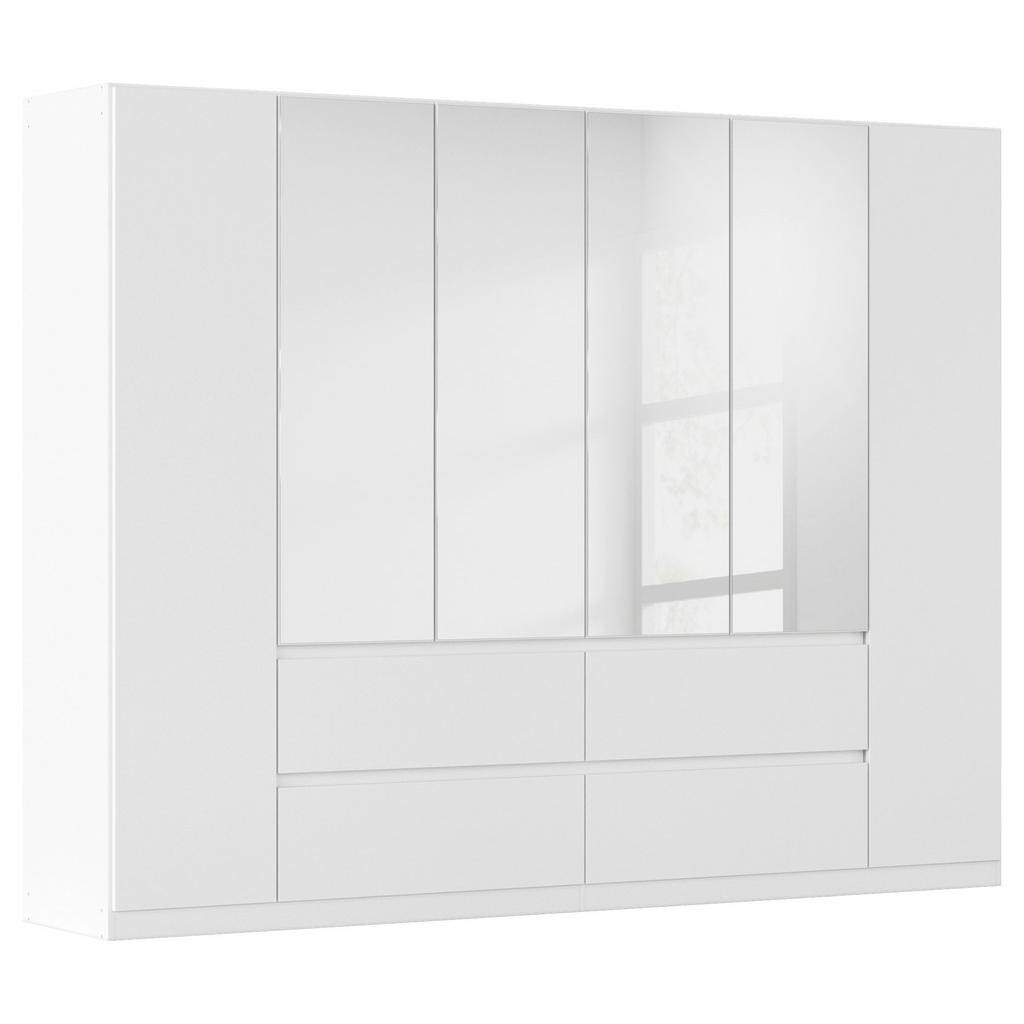 Rauch Möbel SKRIŇA S OTOČNÝMI DVERAMI, strieborná, biela, 271/210/54 cm