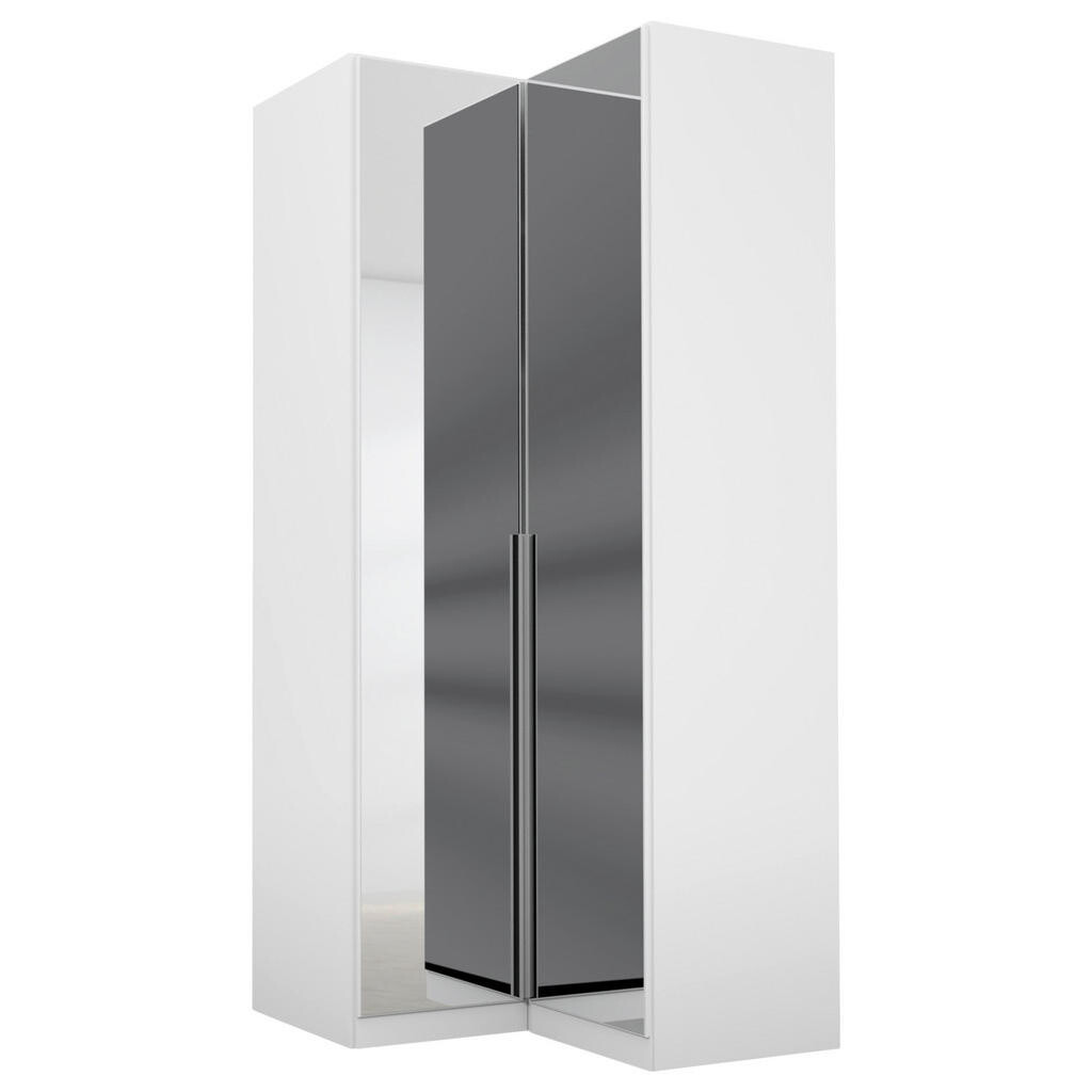 Rauch Möbel ROHOVÁ ŠATNÍKOVÁ SKRIŇA, strieborná, biela, 100/229/102 cm