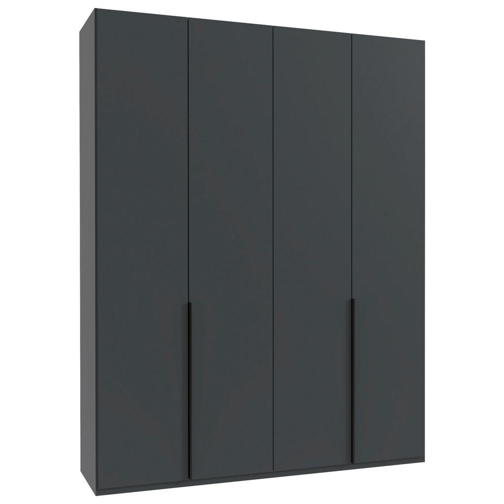 MID.YOU SKRIŇA S OTOČNÝMI DVERAMI, grafitová, 180/236/58 cm