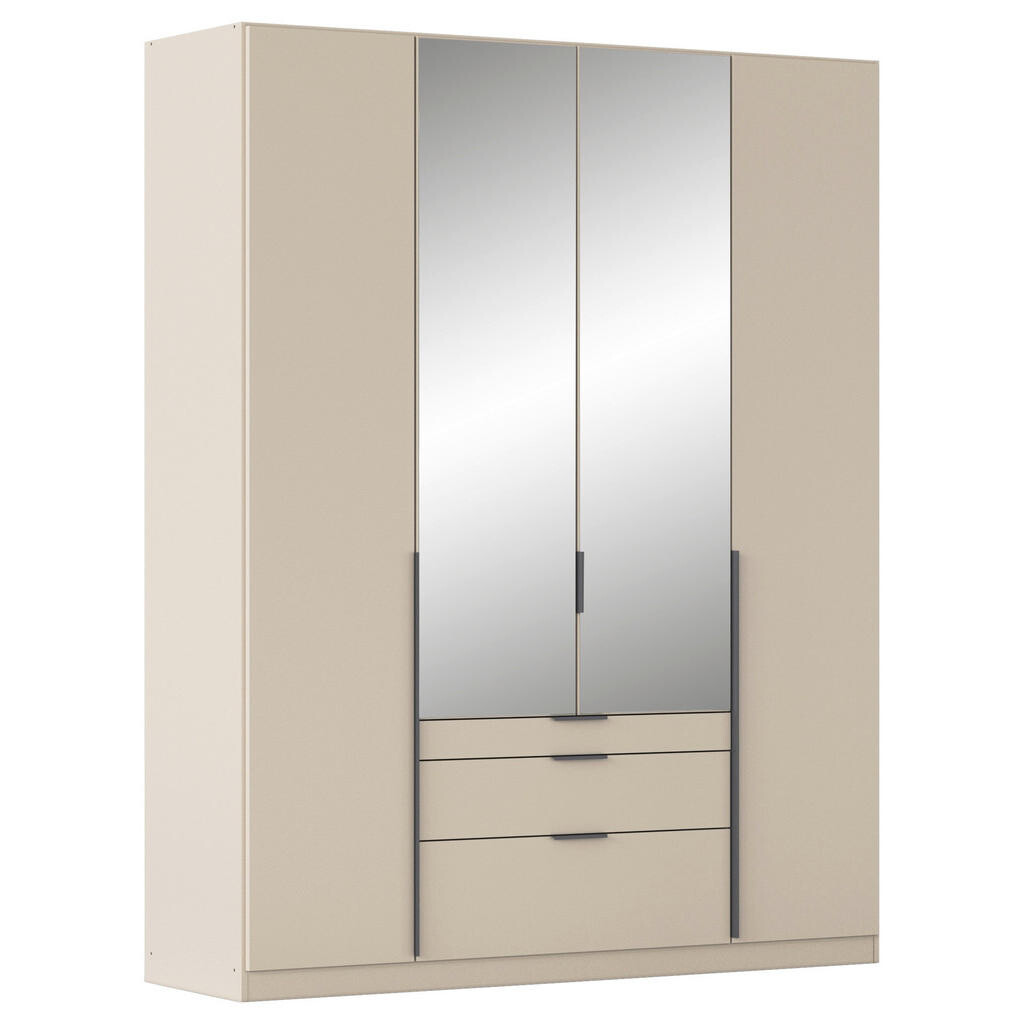 Rauch Möbel SKRIŇA S OTOČNÝMI DVERAMI, strieborná, šampanská, 181/229/54 cm