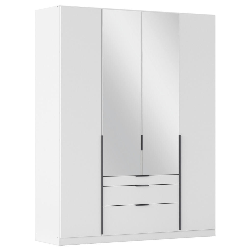 Rauch Möbel SKRIŇA S OTOČNÝMI DVERAMI, strieborná, biela, tmavosivá, 181/229/54 cm