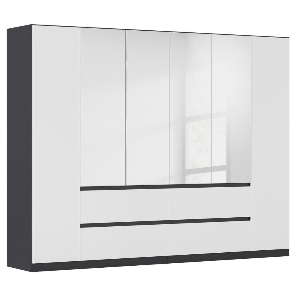 Rauch Möbel SKRIŇA S OTOČNÝMI DVERAMI, sivá, strieborná, biela, 271/210/54 cm