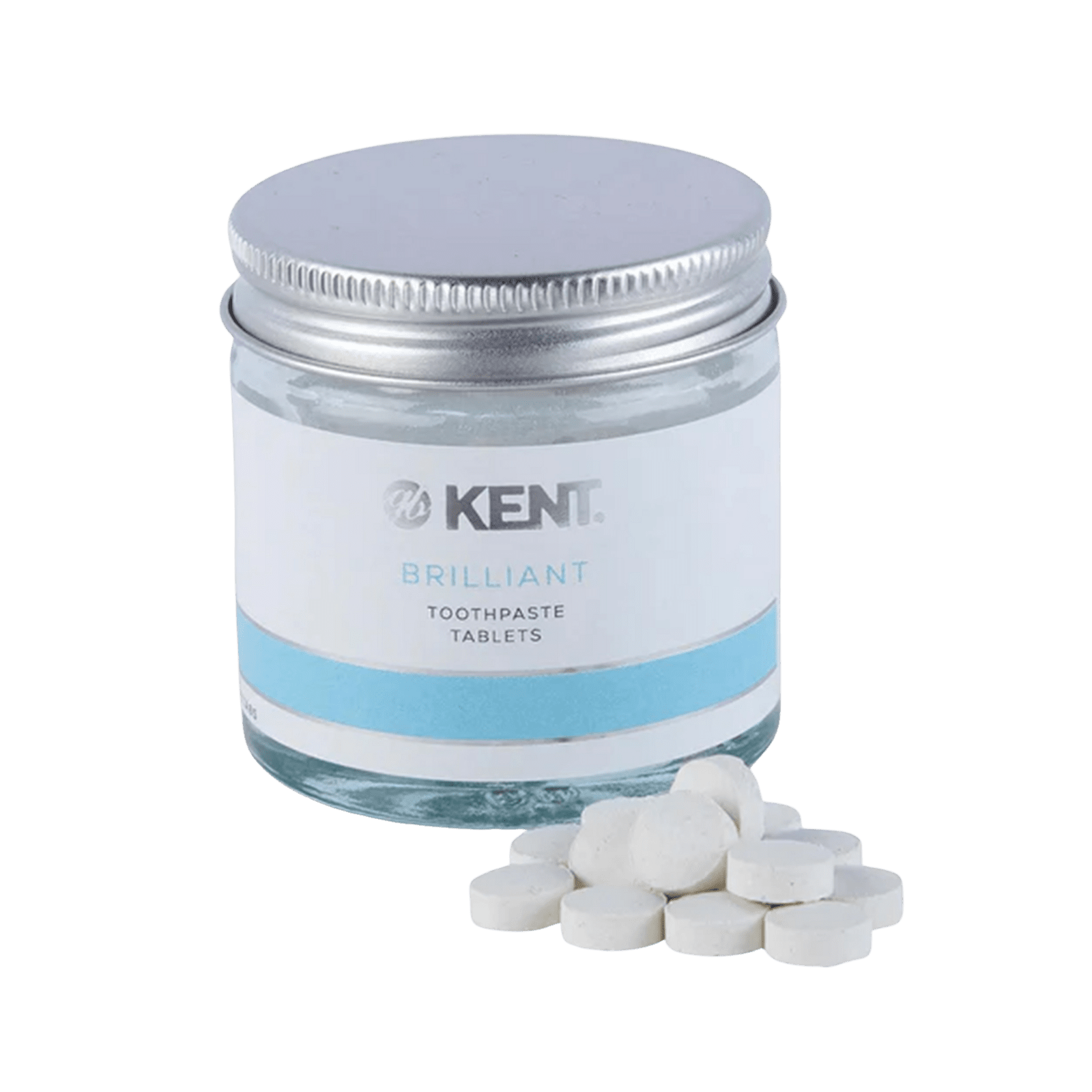 GB KENT & SONS PLC Bieliace zubné tablety (suchá zubná pasta) 62 ks