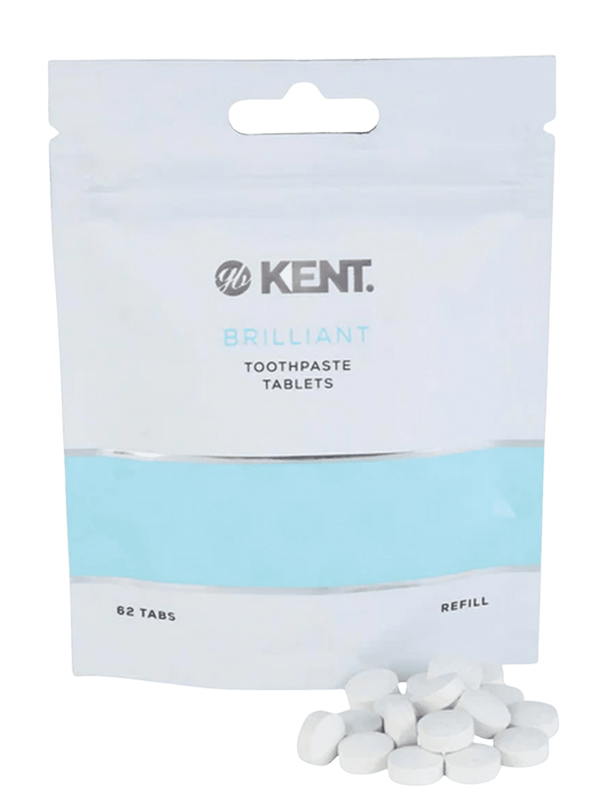 GB KENT & SONS PLC Náhradné cestovné balenie zubných tabliet 62 ks